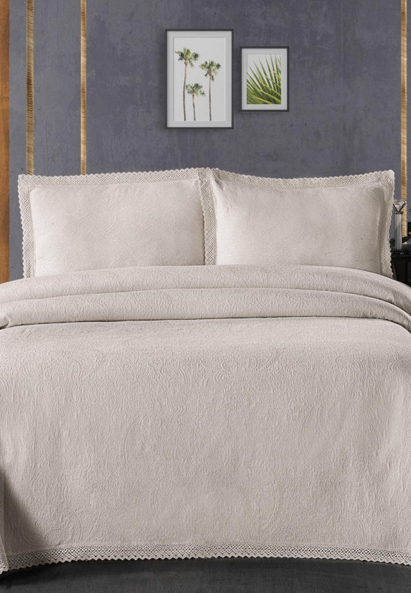 

Комплект с покрывалом Arya home collection, Бежевый, Paisley 160х220