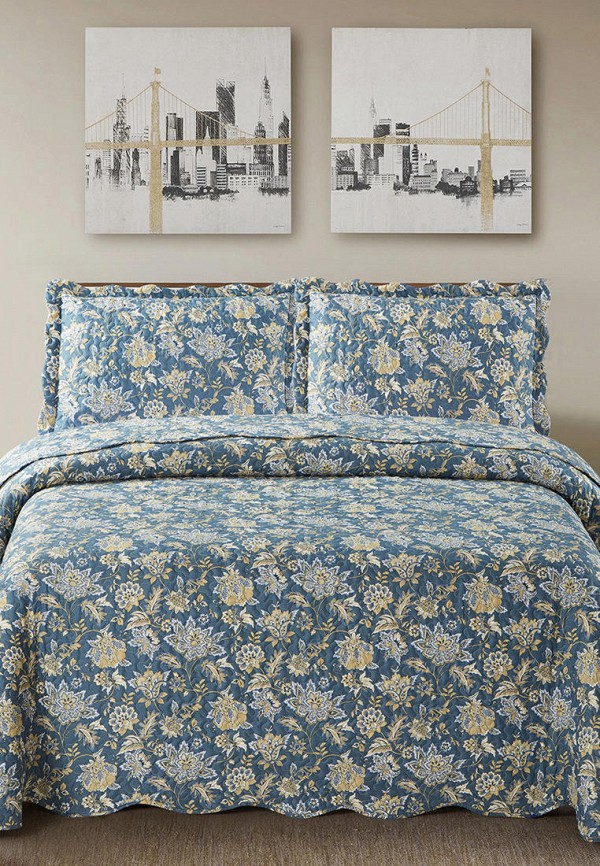 

Комплект с покрывалом Arya home collection, Синий, Melisa 180х240