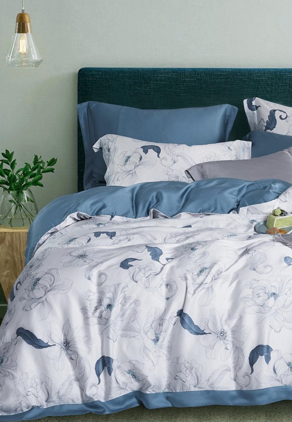 

Постельное белье Евро Bellehome, Белый, Пальмира