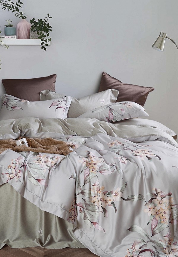 

Постельное белье Семейное Bellehome, Серый, Киото