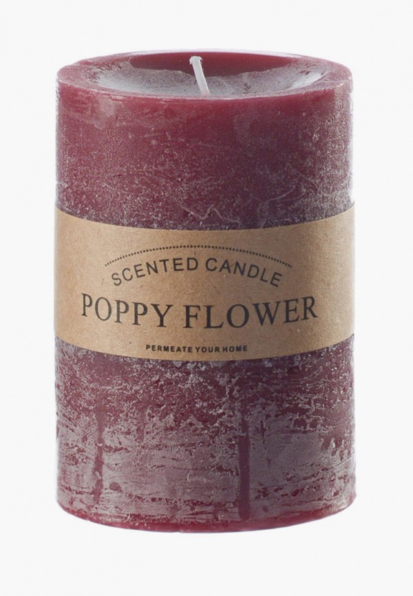 

Свеча ароматическая Decogallery, Бордовый, "Poppy flower"
