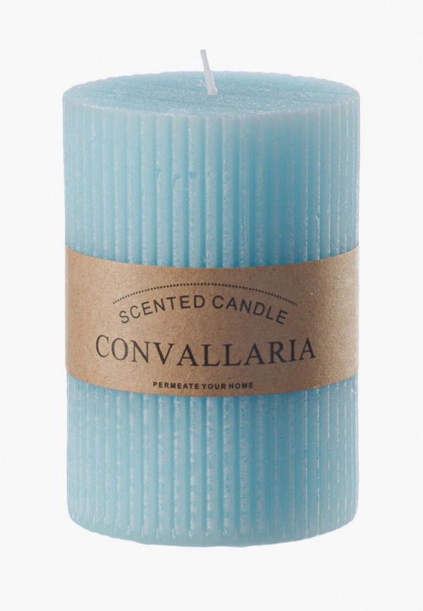 

Свеча ароматическая Decogallery, Голубой, "Convallaria"