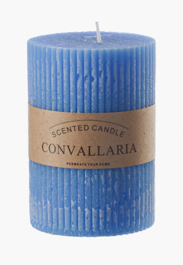 

Свеча ароматическая Decogallery, Синий, "Convallaria"