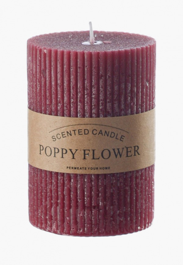 

Свеча ароматическая Decogallery, Бордовый, "Poppy flower"