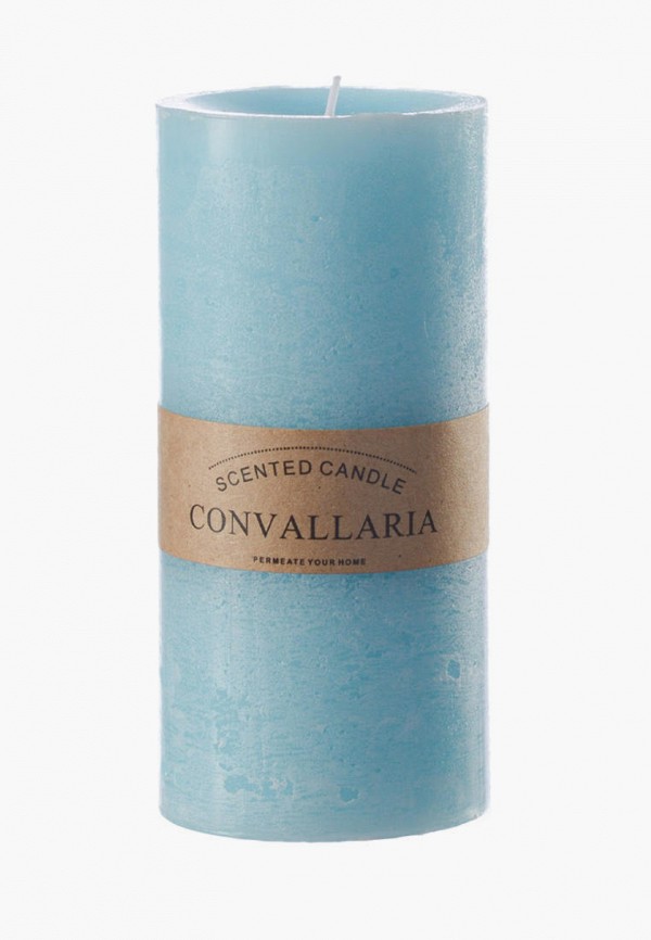 

Свеча ароматическая Decogallery, Голубой, "Convallaria"