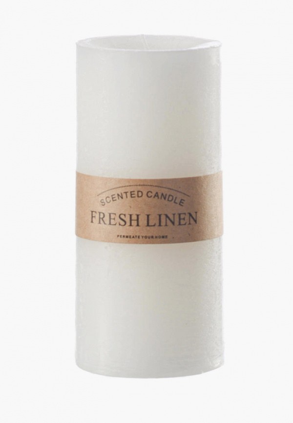 

Свеча ароматическая Decogallery, Белый, "Fresh linen"
