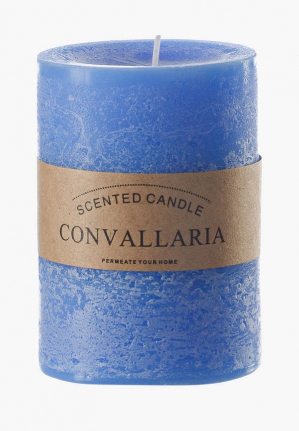 

Свеча ароматическая Decogallery, Синий, "Convallaria"