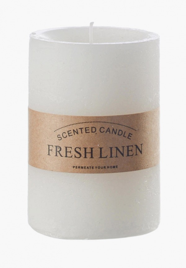 

Свеча ароматическая Decogallery, Белый, "Fresh linen"