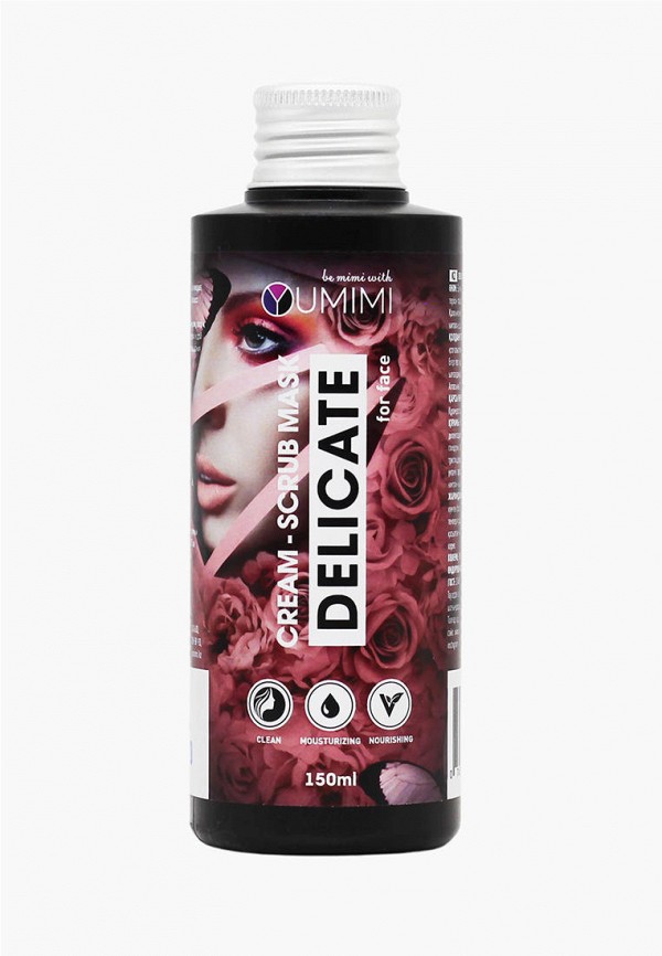 

Маска для лица Yumimi, Белый, DELICATE, для увлажнения, пилинга и очищения, 150 мл