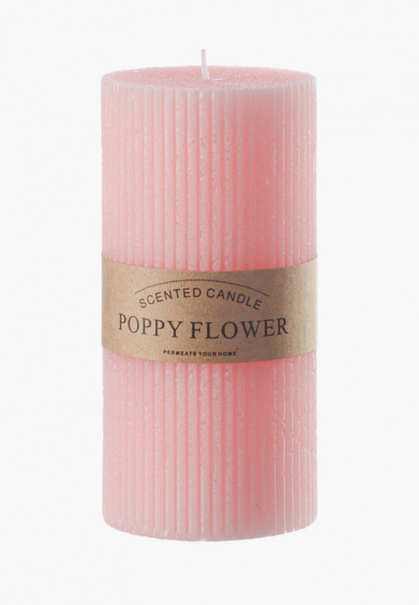 

Свеча ароматическая Decogallery, Розовый, "Poppy flower"