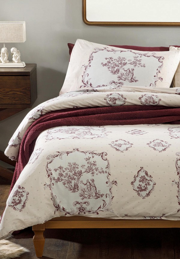 

Постельное белье Евро English Home, Бежевый, Chic Tuile