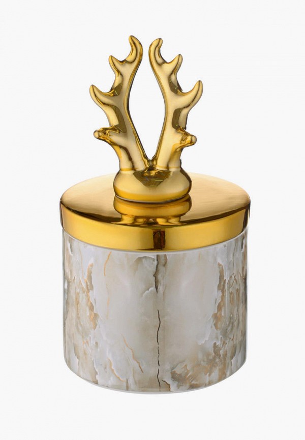 

Контейнер для хранения продуктов Decogallery, с крышкой "Мрамор", 20х12 см