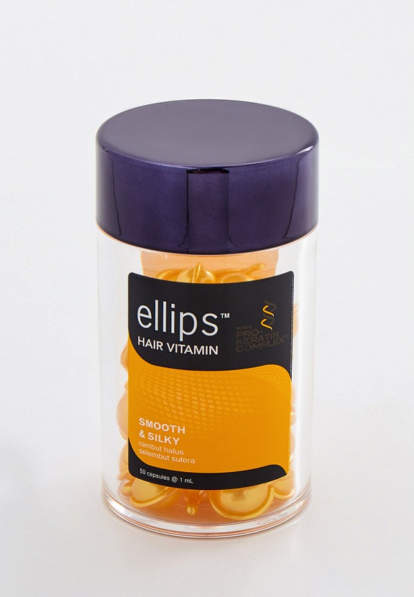 

Масло для волос Ellips, Прозрачный, PRO-KERATIN COMPLEX с маслом алоэ-вера, банка 50шт