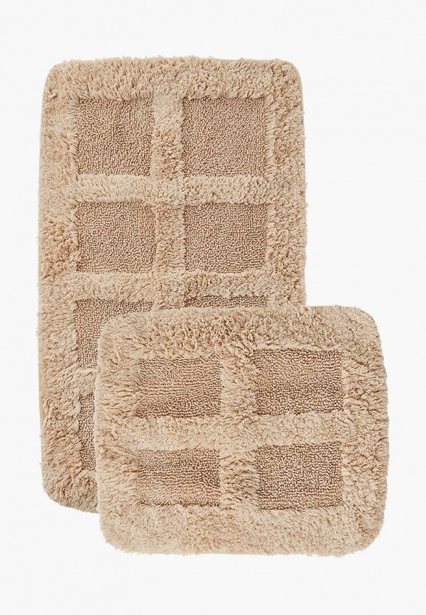 

Комплект ковриков Chilai Home, Бежевый, 60x100 и 50x60