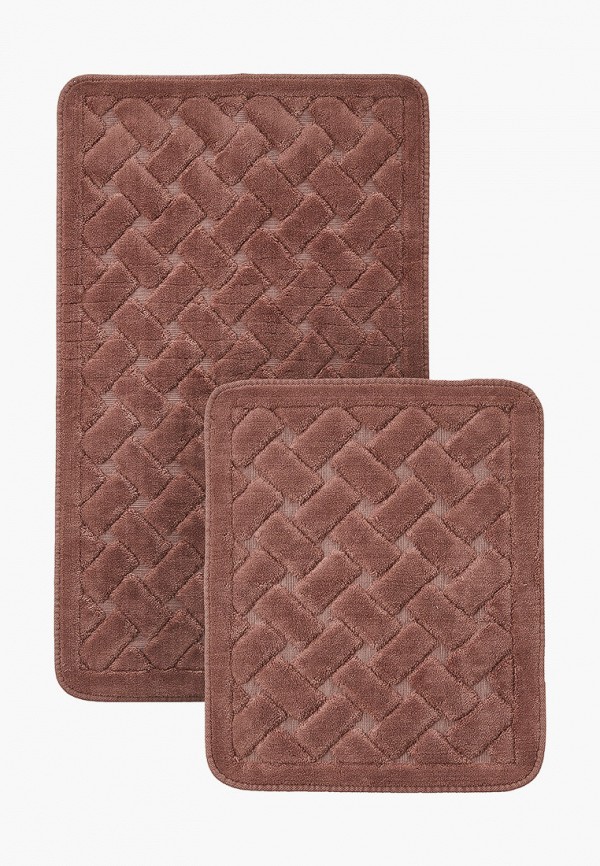 

Комплект ковриков Chilai Home, Коричневый, 60x100, 50x60 см