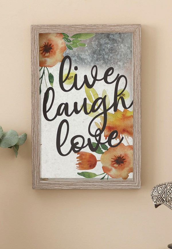 

Картина English Home, Серый, Live Laugh Love, 20х30