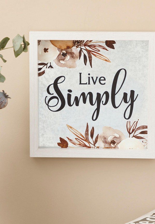 

Картина English Home, Серый, Simple Life, 24х24