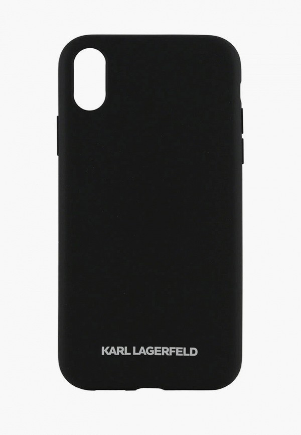 

Чехол для iPhone Karl Lagerfeld, Черный, XS Max, Liquid silicone Silver logo Black