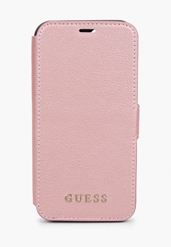 

Чехол для iPhone Guess, Розовый, 11 Pro, Iridescent Booktype PU Rose gold/Black