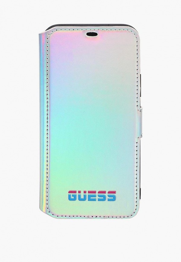 

Чехол для iPhone Guess, Серебряный, 11 Pro, Iridescent Booktype PU Silver