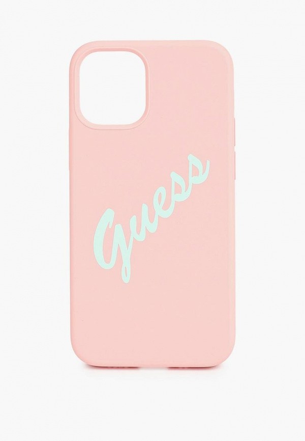 

Чехол для iPhone Guess, Розовый, 12 mini (5.4), Liquid silicone Script logo Pink/Green