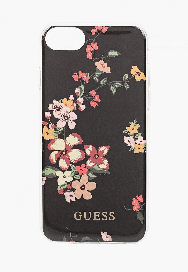 

Чехол для iPhone Guess, Черный, 8 / SE 2020, Flower PC/TPU Shiny N.4 Black
