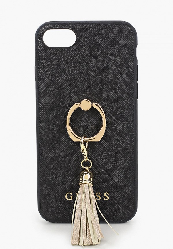 

Чехол для iPhone Guess, Черный, 8 / SE 2020, Saffiano PU + Ring Black