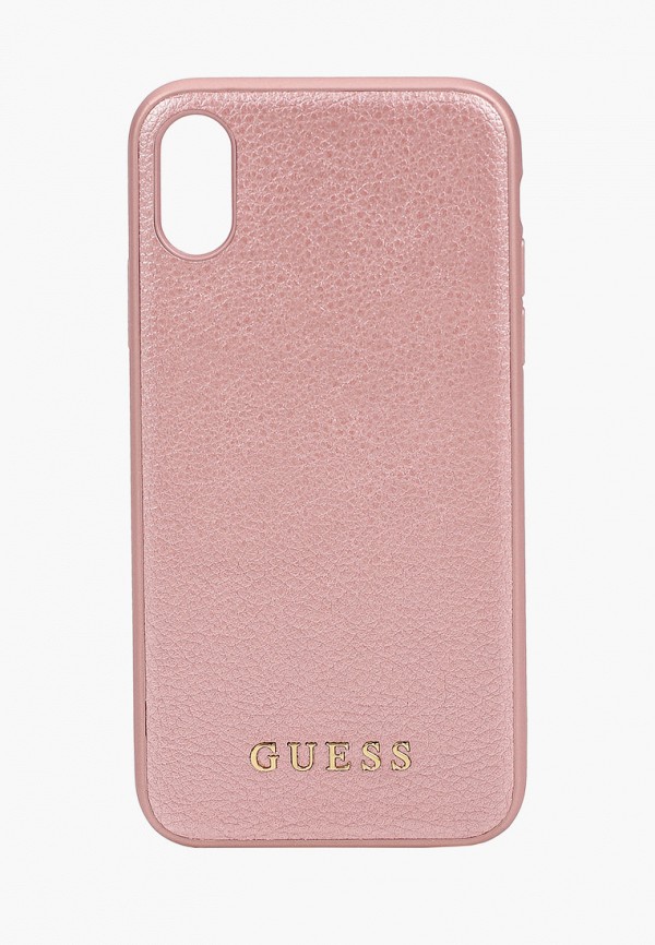 

Чехол для iPhone Guess, Розовый, X / XS, Iridescent PU Rose gold