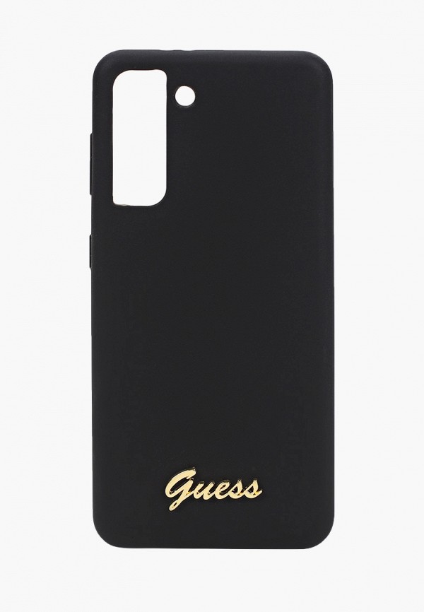 

Чехол для телефона Guess, Черный, Galaxy S21, Liquid silicone Gold metal logo Black