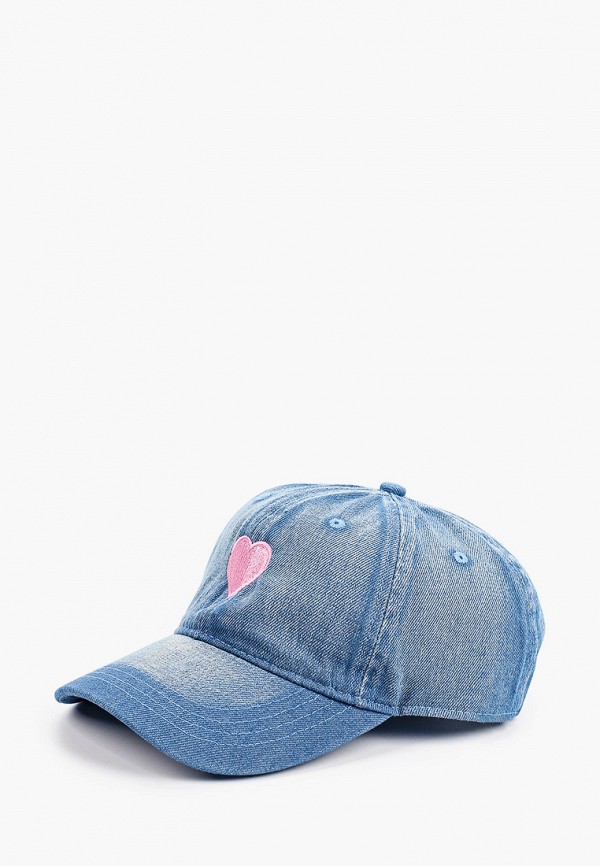 

Бейсболка Hatparad, Голубой, PINK HEART