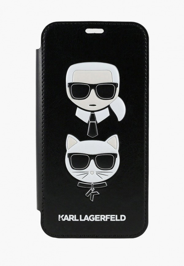 

Чехол для iPhone Karl Lagerfeld, Черный, X / XS, PU Leather Karl and Choupette Black
