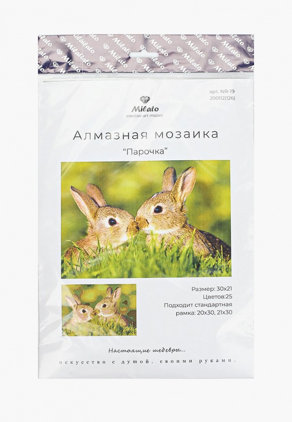 

Мозаика алмазная Милато, Разноцветный, "Парочка", 25 цветов, 30х21 см