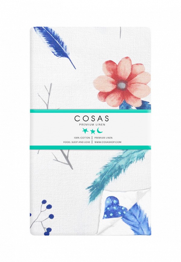 

Пододеяльник 2-спальный Cosas, Белый, Cosas MP002XU04474