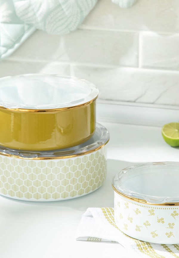 

Набор контейнеров для хранения продуктов English Home, Белый;зеленый, English Home MP002XU0456D