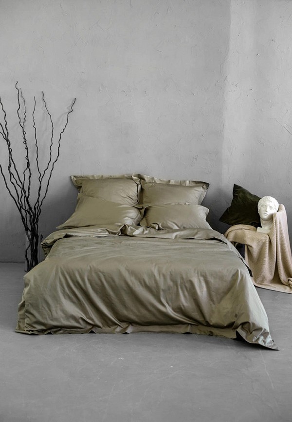 

Постельное белье Евро Bellehome, Стефания Khaki
