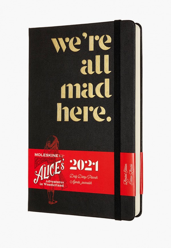 

Ежедневник Moleskine, Черный, 12M ALICE WONDER DAILY
