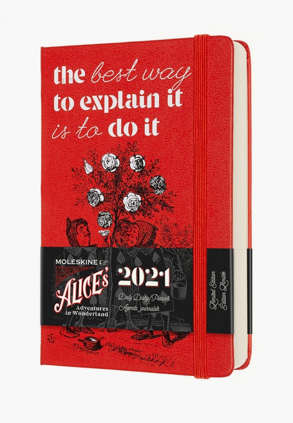 

Ежедневник Moleskine, Красный, 12M ALICE WONDER DAILY