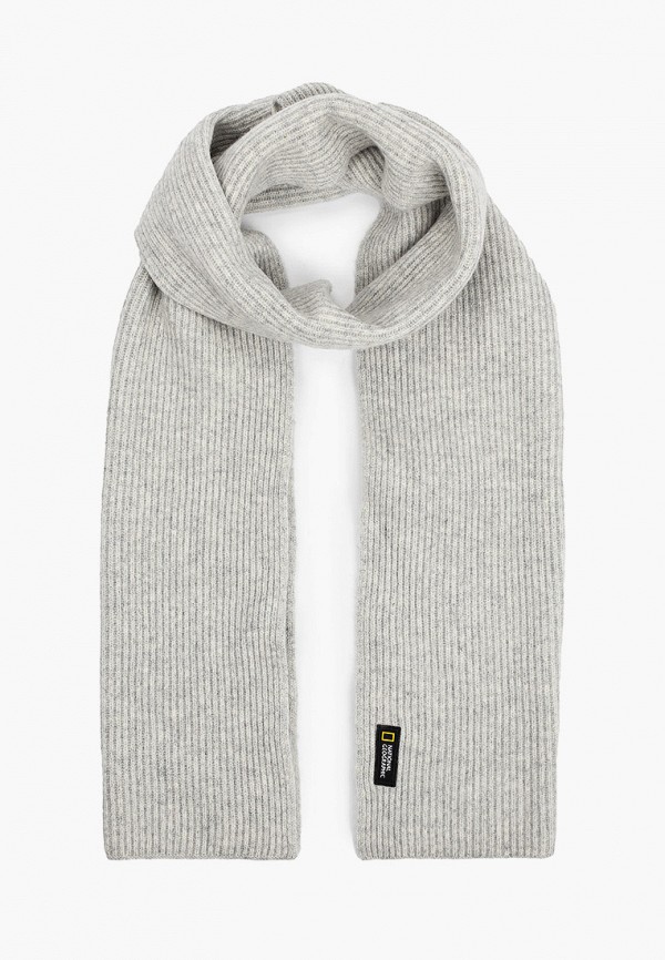 

Шарф National Geographic, Серый, Knitted scarf