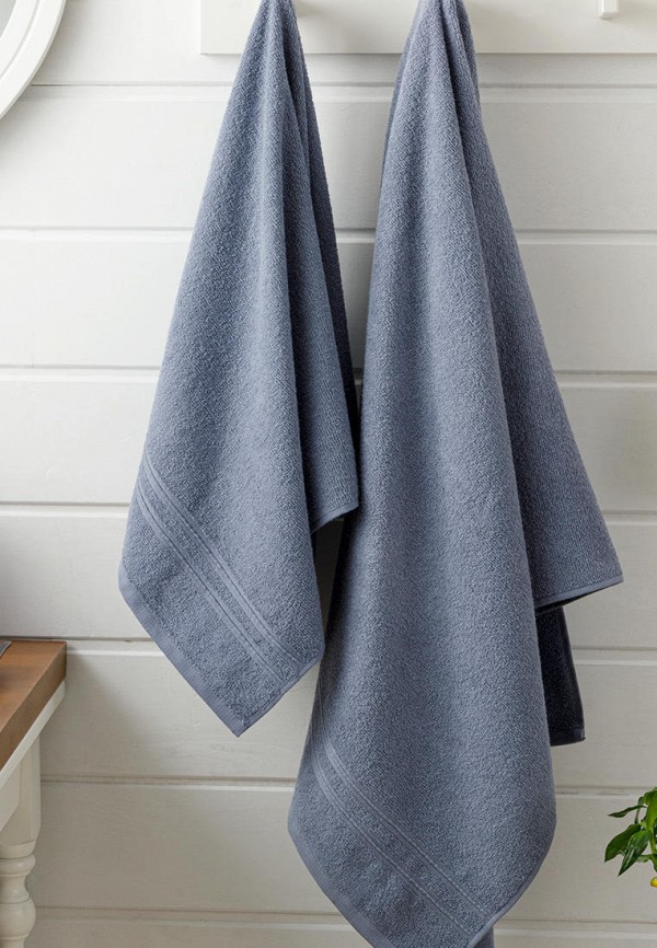 

Комплект полотенец English Home, Синий, Thin Stripe, 50х85 см + 70х140 см