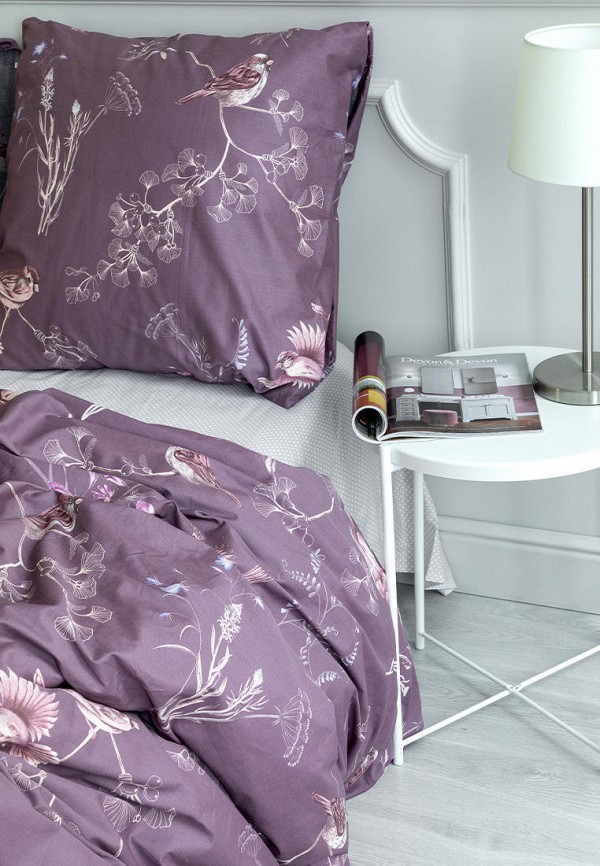 Постельное белье Евро Унисон фиолетовый, размер 00, фото 3