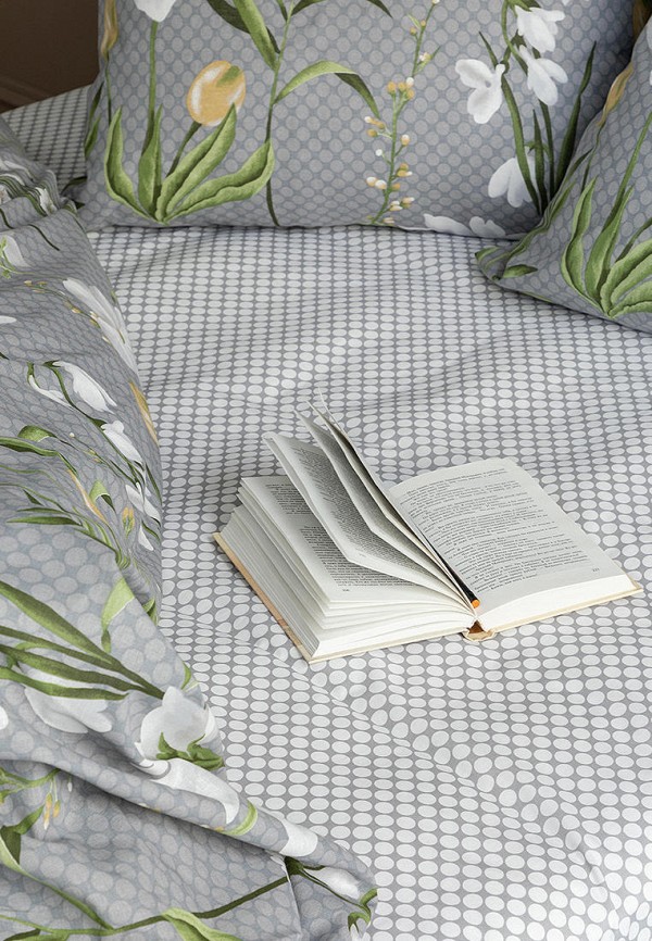 Постельное белье Евро Унисон серый, размер 00, фото 6