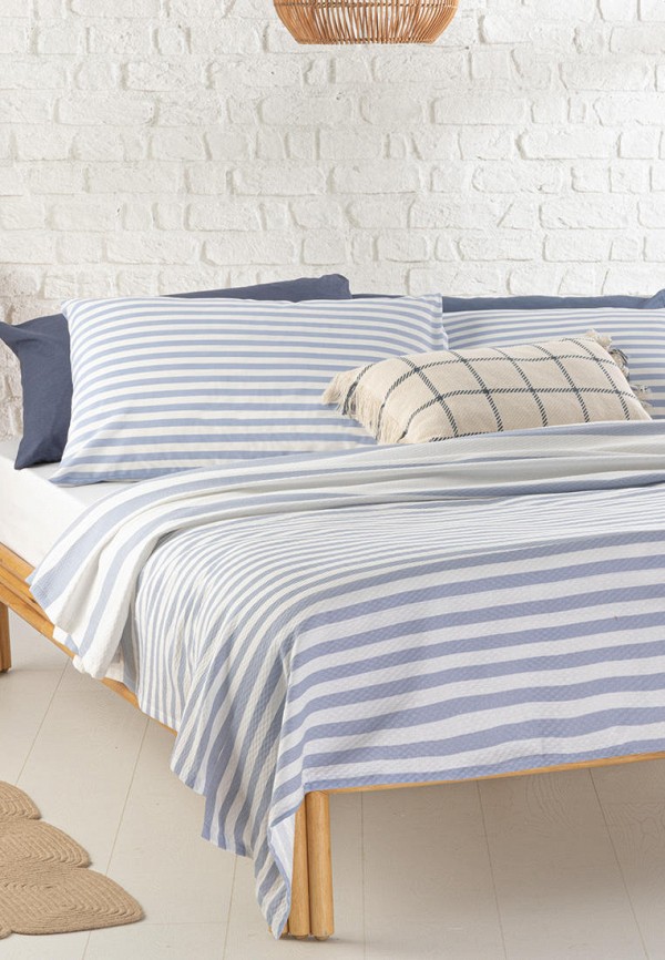 

Постельное белье 1,5-спальное English Home, Голубой, Hip Stripe