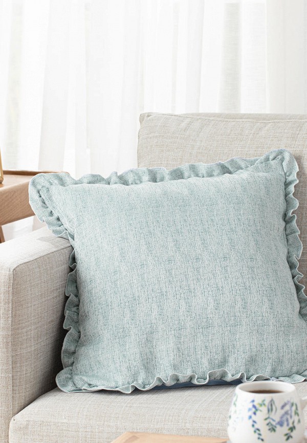 

Наволочка декоративная English Home, Голубой, Ruffle, 45х45 см