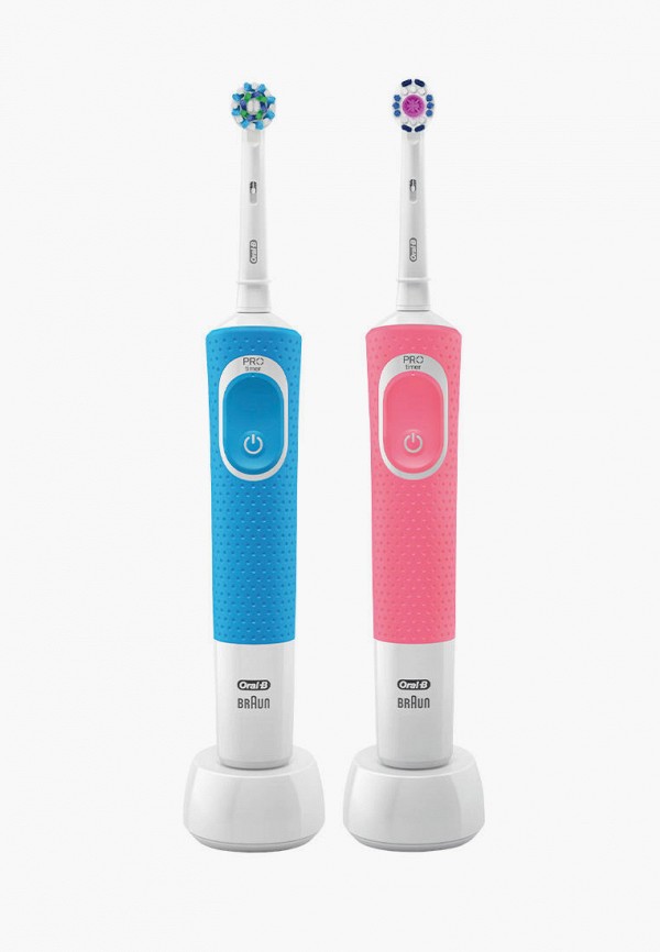 

Комплект зубных щеток Oral B, Разноцветный, Vitality D190 DUO в подарочной упаковке, 2 шт.