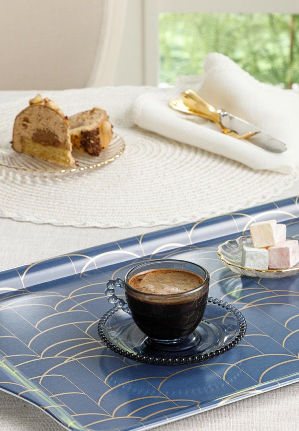 

Поднос English Home, Синий, Wave, 46х29 см