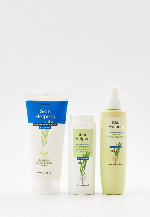 

Набор для ухода за лицом Gloria Sugaring & Spa, Прозрачный, для жирной кожи «Botanix. Skin Helpers»