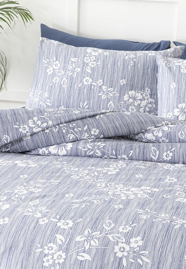 

Постельное белье Евро English Home, Серый;синий, English Home MP002XU04A28