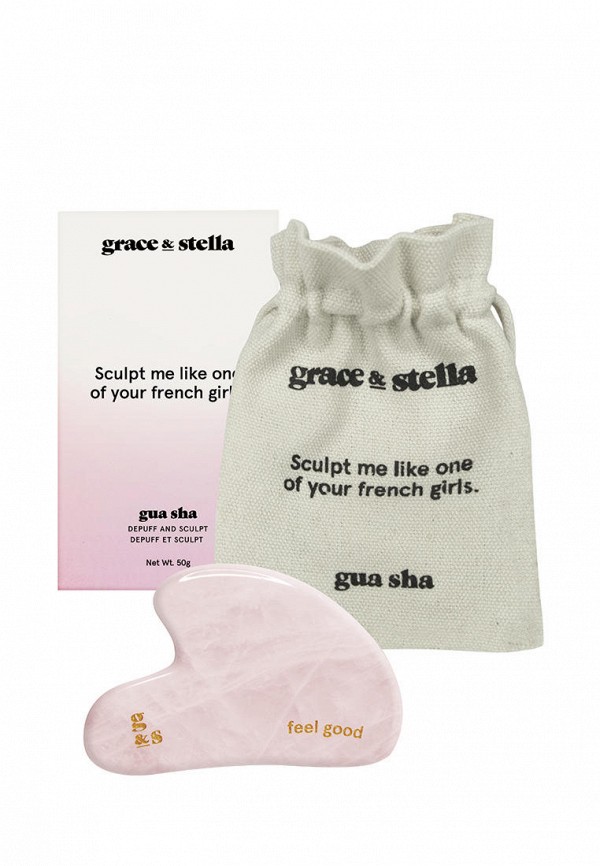 

Массажер для лица Grace and Stella, Розовый, из розового кварца