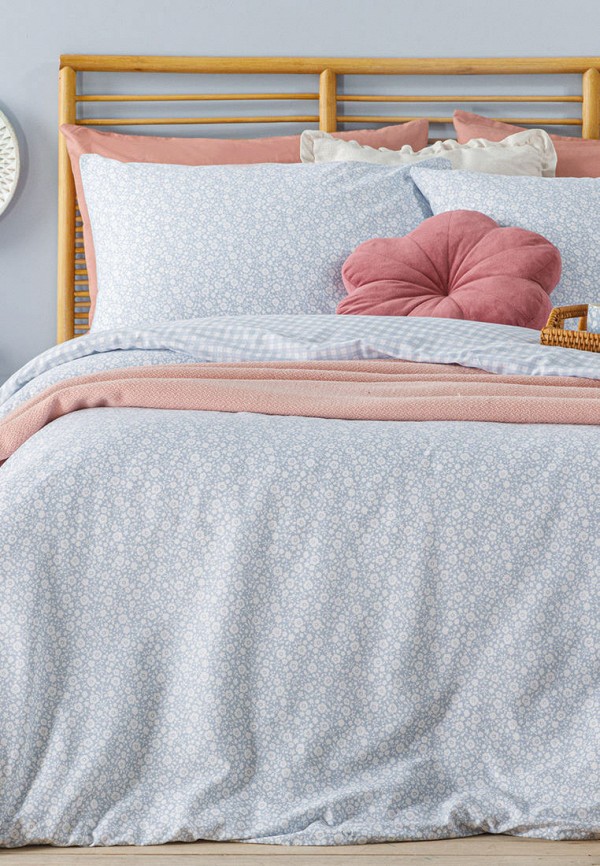 

Постельное белье Евро English Home, Голубой, English Home MP002XU04BUH