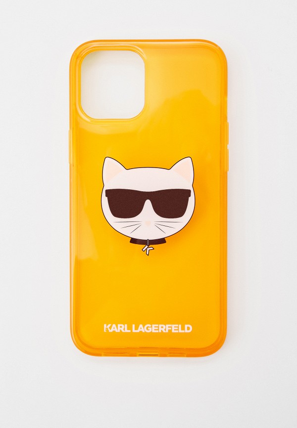 

Чехол для iPhone Karl Lagerfeld, Оранжевый, 12 Pro Max (6.7), TPU FLUO Choupette